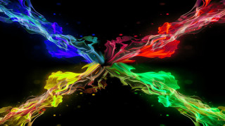 Colorful butterfly object black background - object free wallpaper for desktop