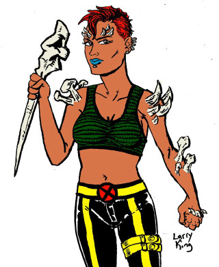 Woman knife skull arm drawing - benjamin marra free wallpaper for mobile