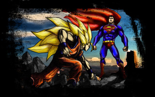 Superhero battle blonde muscular redcape - a man in a superman suit free wallpaper for desktop