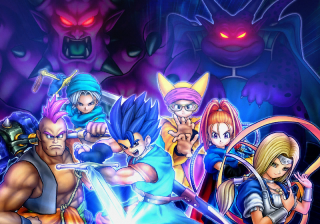 Cartoon characters glowing eyes demon - akira toriyama free wallpaper for desktop