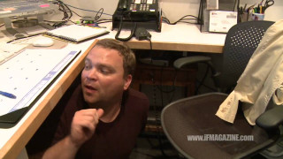 Man surprised desk phone laptop - jimmy nelsson free wallpaper