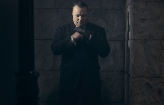 Man suit gun serious look - bertram brooker free wallpaper