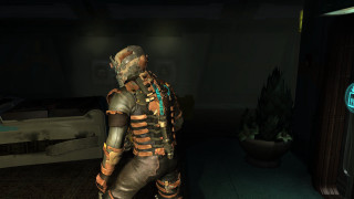 Futuristic man dark room neon 2 - him free wallpaper