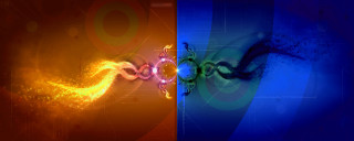 Colorful abstract swirls energy fire - swirl free wallpaper
