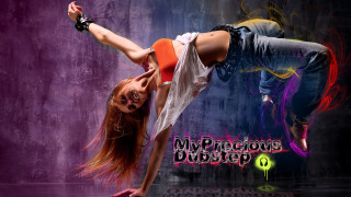 Woman handstand skateboard purple background - artwork free wallpaper