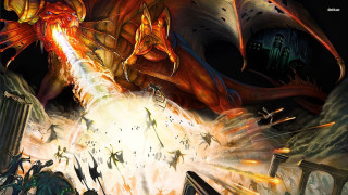 Dragon attack fire breathing creature 2 - huge free wallpaper for desktop