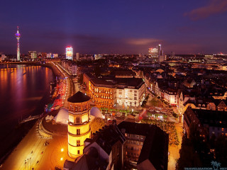 City night clock tower river 2 - heidelberg school free wallpaper for desktop