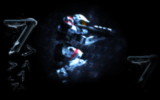 Futuristic robot gun arrows background - a futuristic robot free wallpaper