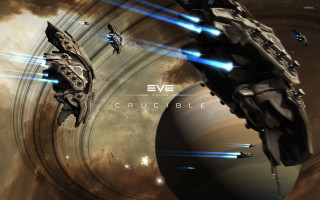 Sci fi space battle eve - a sci free wallpaper for desktop