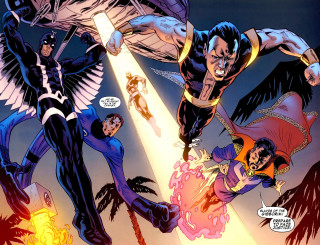 Comic book characters light beam - the bottom of the page free wallpaper for desktop