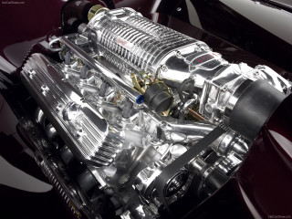 Close up car engine shiny - ed roth free wallpaper