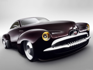 Black car chrome grill white - ed roth free wallpaper