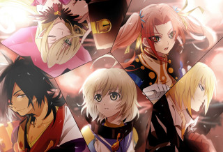 Anime characters expressions hair group 2 - a mosaic free wallpaper