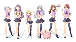 Anime girls outfits piggy bank - a tray free wallpaper