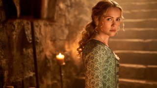 Green dress stone building candle - upper free wallpaper