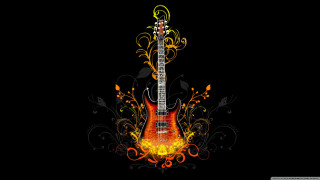 Flame guitar floral postgrunge funk - post grunge free wallpaper for desktop