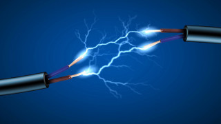 Wires wrapped electrical lightning background - wire free wallpaper