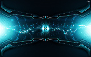 Futuristic blue lightning black background - a futuristic background free wallpaper for desktop