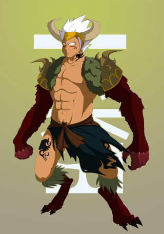 Horned man beard cartoon image - a knife free wallpaper for mobile