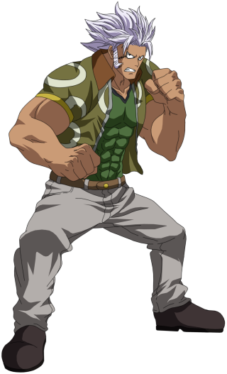 White hair man kick pose - his eye free wallpaper