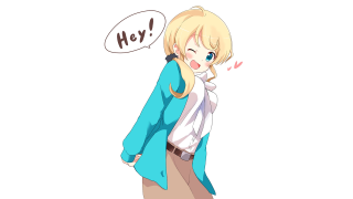 Woman speech bubble hey speech - ayo free wallpaper