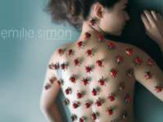 Woman red flowers black background - kinetic pointillism free wallpaper