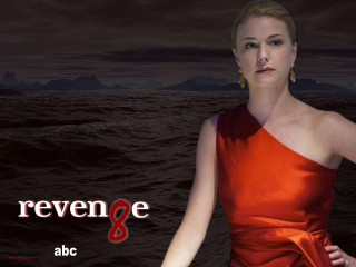 Woman red dress water night - a text free wallpaper