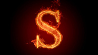 Fire letter s flame 3d - u free wallpaper for desktop