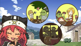 Girl red hair cat hat - a cartoon of a girl free wallpaper for desktop