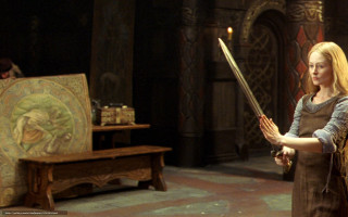 Woman holding sword room painting - donato giancola free wallpaper