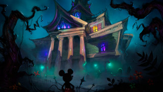 Mickey mouse building light creepy - a mickey mouse free wallpaper