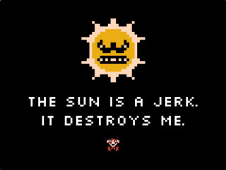 Sun jerk destroys me pixel - me free wallpaper