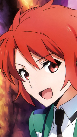 Girl red hair tie looking - a blurry background free wallpaper for mobile