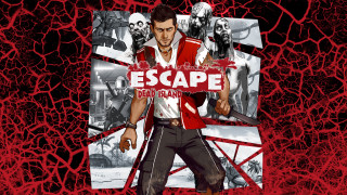 Man holding sign escape red - zombie free wallpaper
