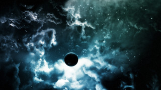 Black hole clouds stars black - space free wallpaper for desktop