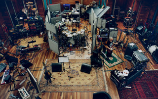 Musical room equipment rug guitar - studio photo free wallpaper