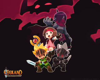 Cartoon characters group dark background - brad holland free wallpaper