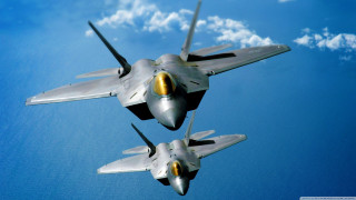 Fighter jets flying sky clouds 3 - two fighter jet free wallpaper