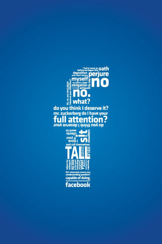 Blue background cross words languages - free technology wallpaper for mobile