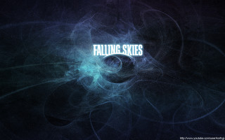 Blue black background falling skies - a text free wallpaper for desktop