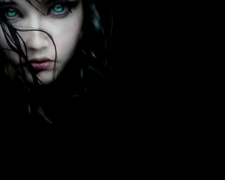 Gothic portrait blueeyes blackhat tears - a black hat free wallpaper for desktop