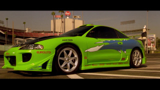 Green sports car parking lot 4 - epic scene free wallpaper