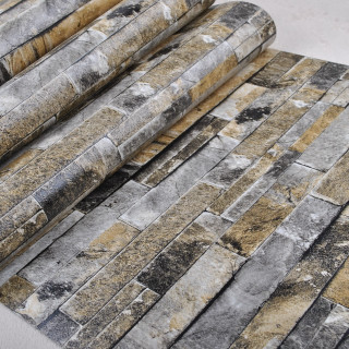 Stone block pattern black brown - a rug free wallpaper for tablet