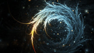 Spiral light stars space image - particle free wallpaper