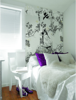 Bedroom white bed white chair - wall behind free wallpaper for mobile