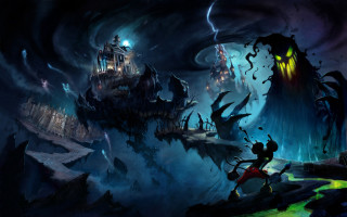 Castle monsters giant cave dark - monster free wallpaper