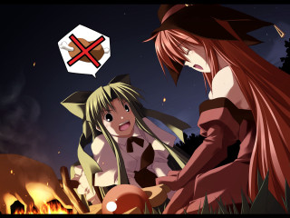 Anime characters fire cigarette sitting - a cigarette free wallpaper