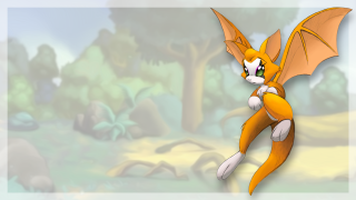 Cartoon cat yellow body orange - cell free wallpaper