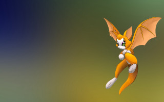 Cartoon character flying bat tail - character art free wallpaper