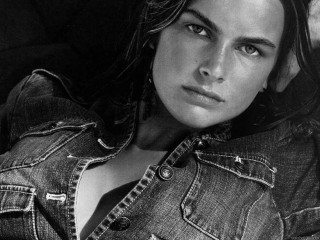 Woman jean jacket ponytail earrings - a ponytail free wallpaper for desktop